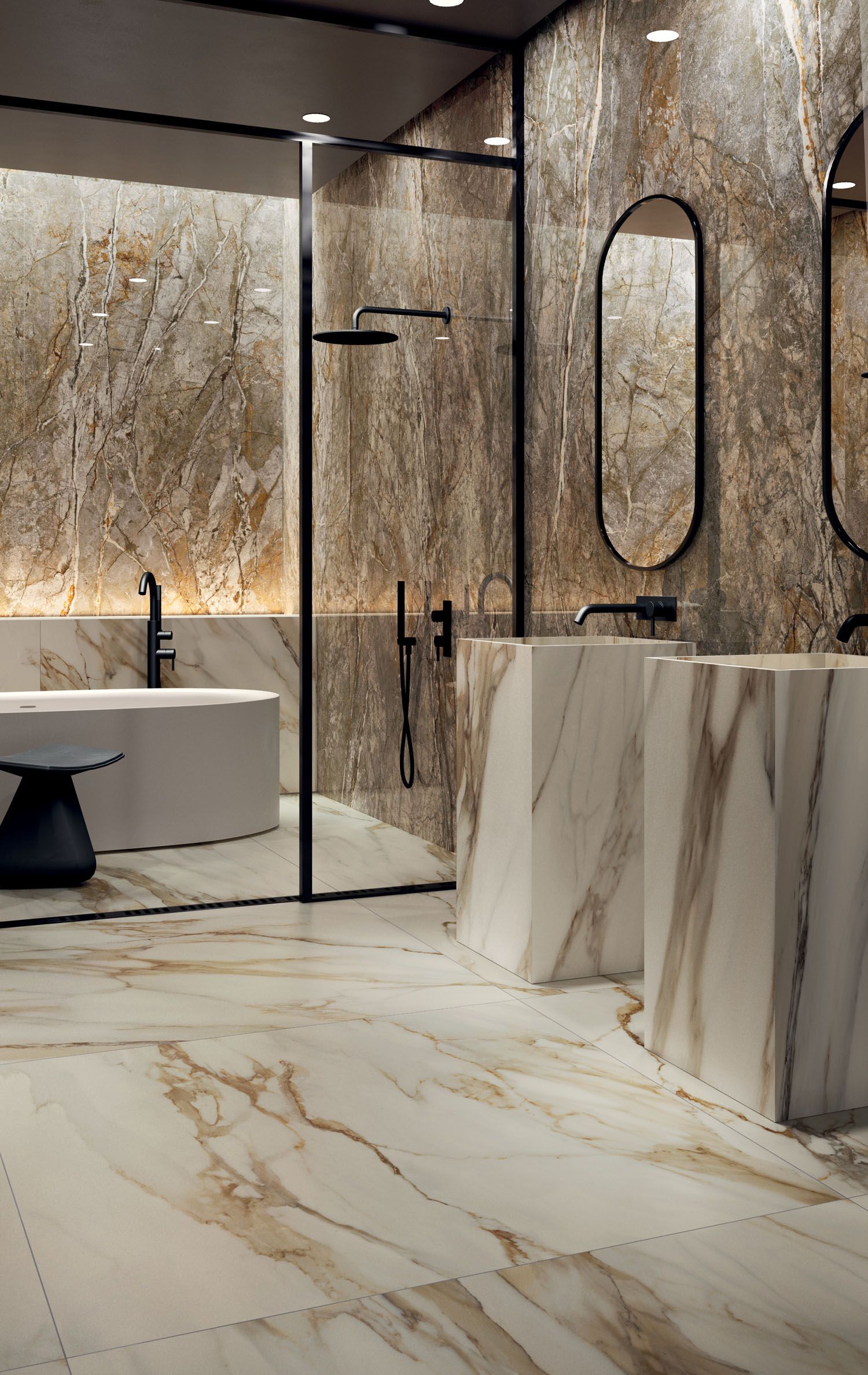 Керамогранит / напольное покрытие из ламинированного керамогранита с мраморным эффектом COTTO D'ESTE Starlight ARCH-00134694 - Вид №8