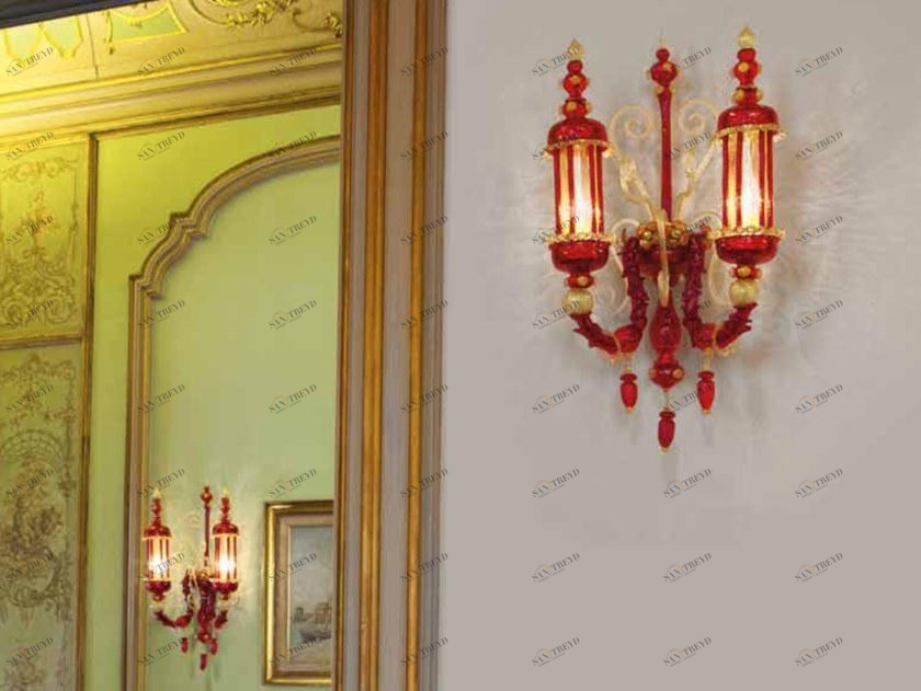 Sylcom Бра из стекла с кристаллами Bucintoro 1798