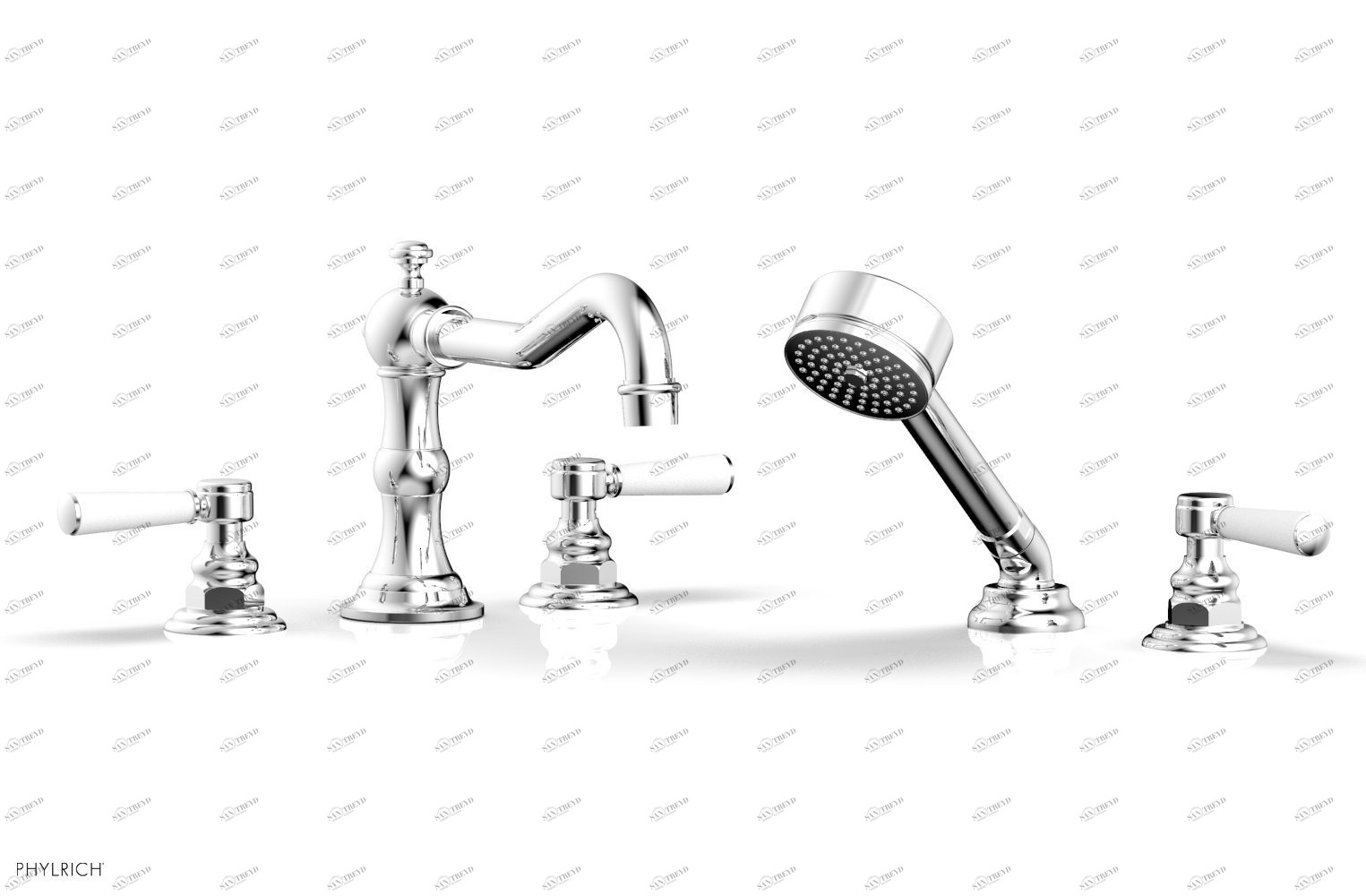 Смеситель для ванны HENRI Phylrich  161-50-026X050 Хромированный 