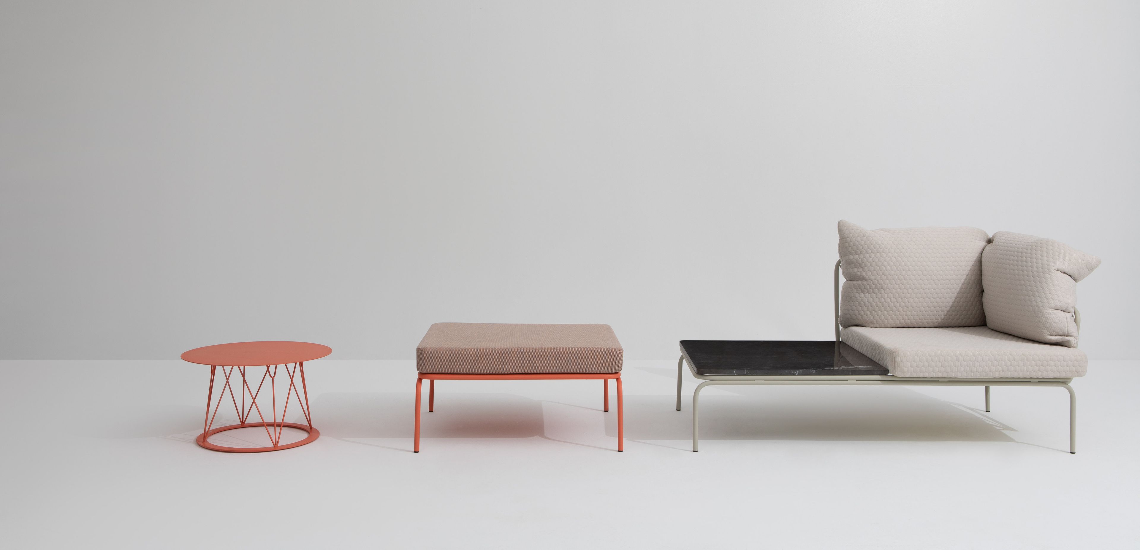 Секционное кресло из ткани с мраморной стойкой для журналов Garda Furniture Ataman ARCH-00113839 - Вид №3