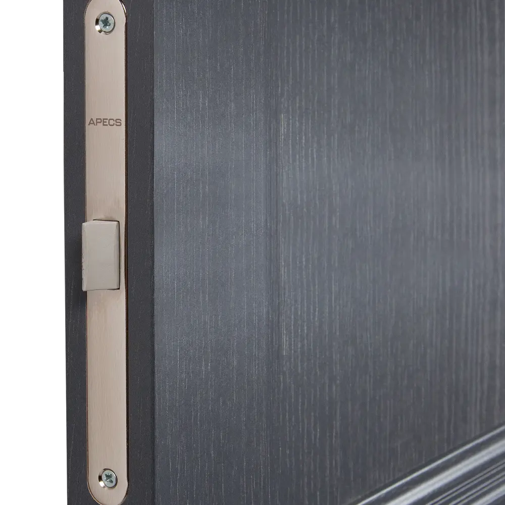 Дверь межкомнатная глухая трилло 90x200 см Hardflex цвет грей легно с замком и петлями 82347853 STLM-2114105 МАРИО РИОЛИ  - Вид №3