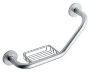 INDA® Угловая ручка для ванной из нержавеющей стали с мыльницей Inox A14920