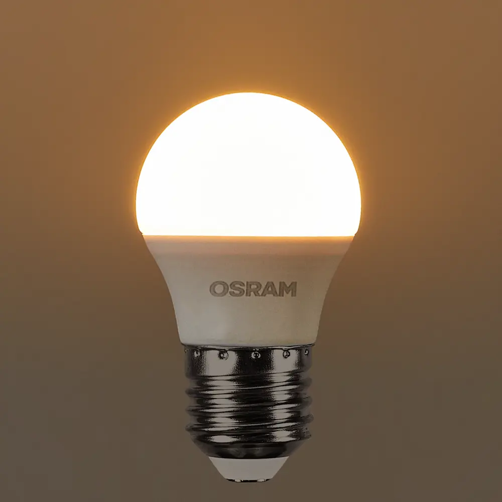 Лампа светодиодная Osram шар 5Вт 470Лм E27 теплый белый свет STLM-2186676 - Вид №2