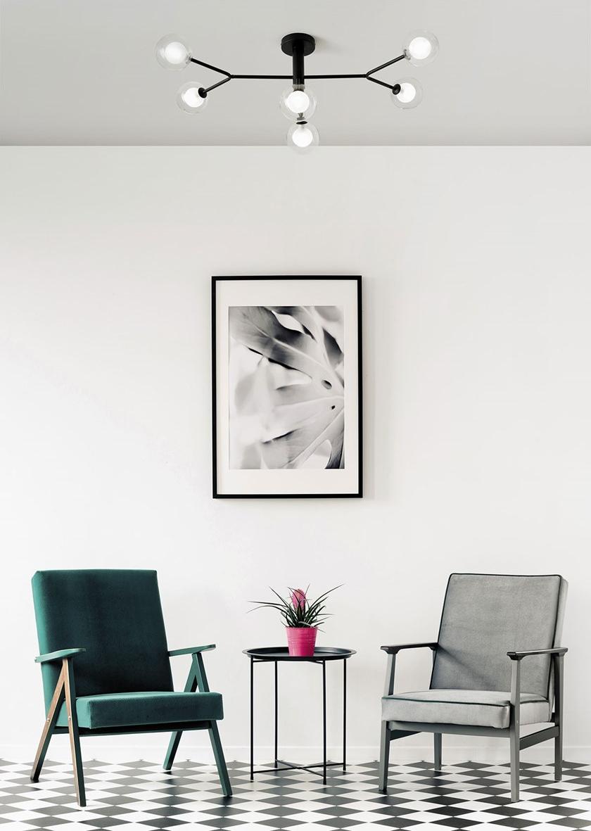 Miloox Потолочный светильник из боросиликатного стекла и металла Cosmo 1744.166 - Вид №1