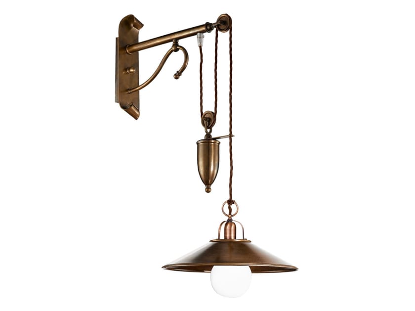 Регулируемая латунная настенная лампа Cremasco Illuminazione Венецианская традиция ARCH-00051703