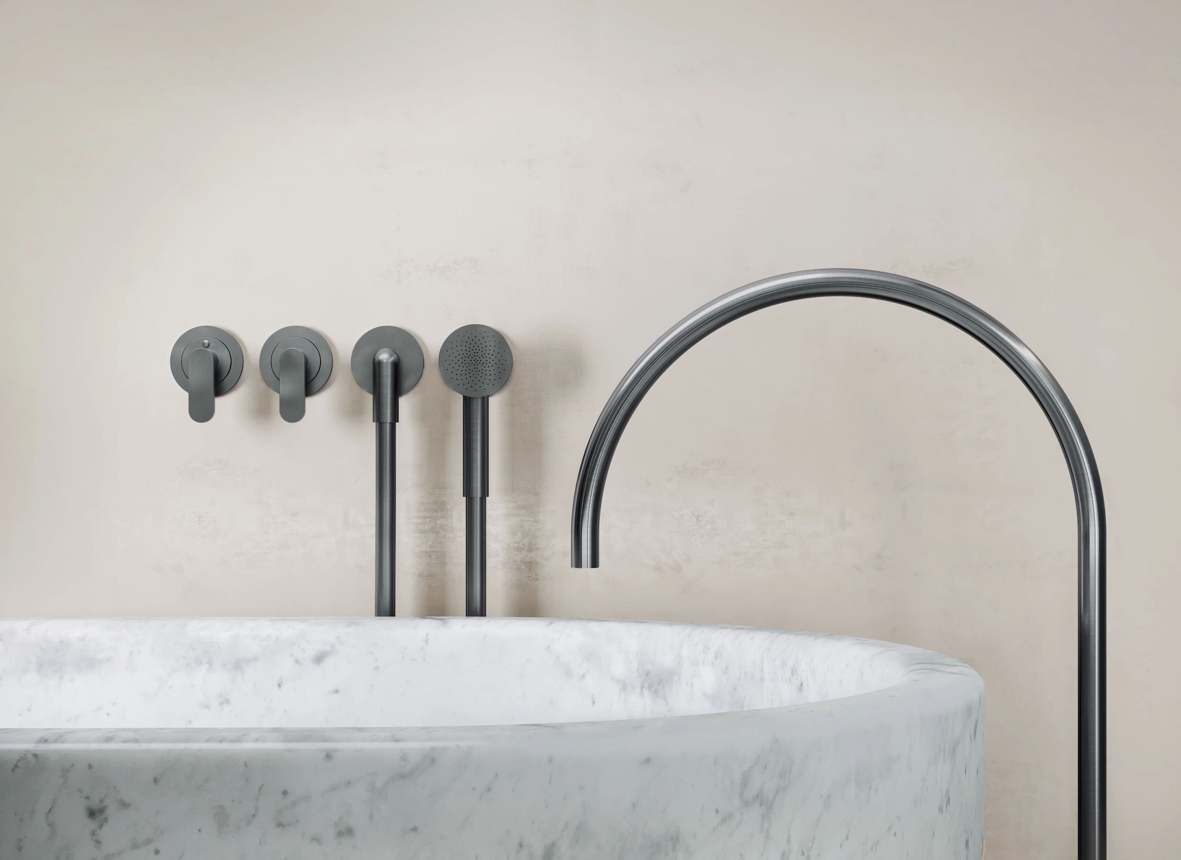 Набор термостатических ванн из нержавеющей стали с ручным душем COCOON John Pawson ARCH-00047302 - Вид №2