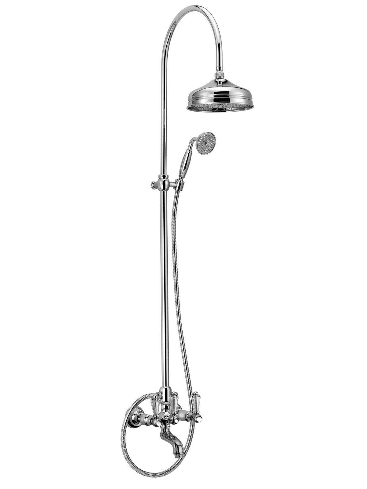 Настенная душевая колонна с ручным душем Rubinetterie Frattini Lybra M Style ARCH-00019696 - Вид №1