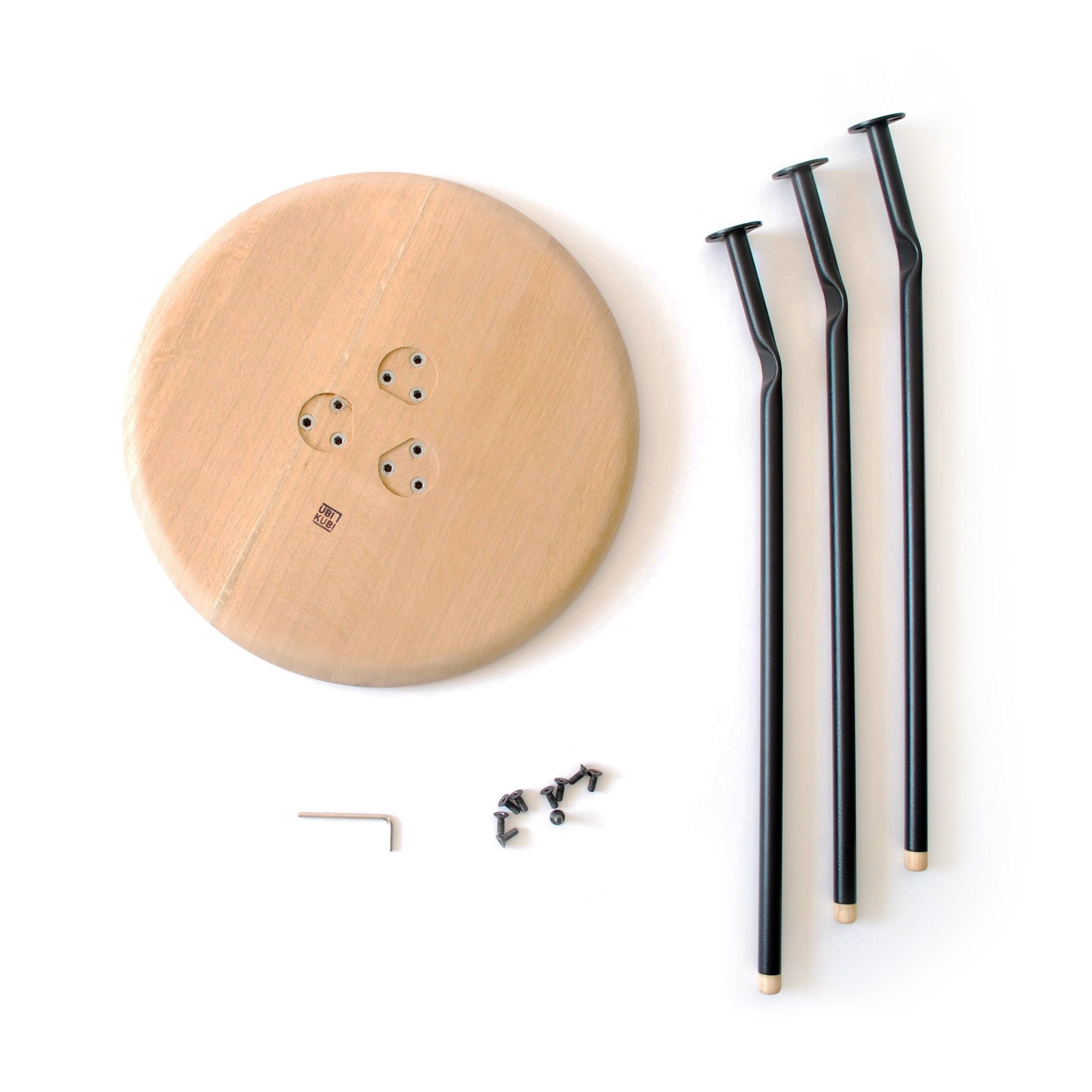 Высокий круглый журнальный столик из ясеня Askia ARCH-00054991 - Вид №2