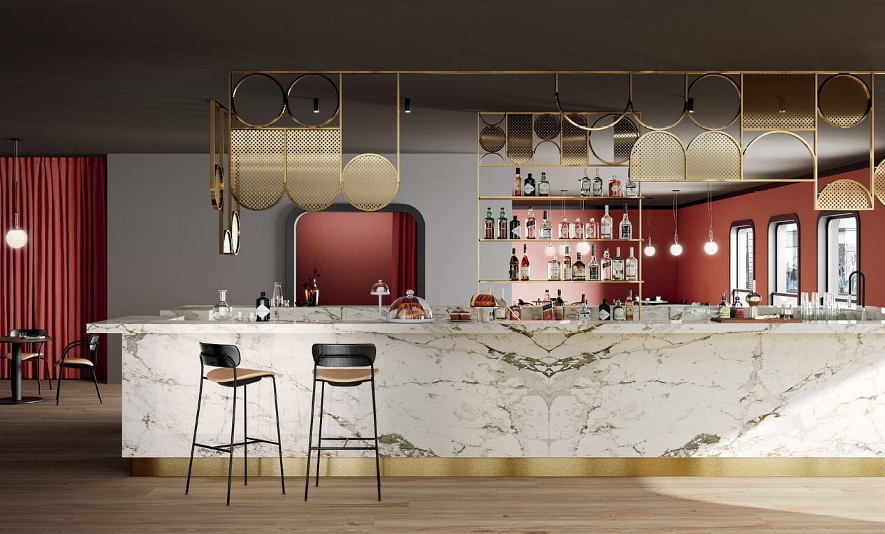 Столешница из керамогранита с мраморным эффектом CERAMICA FONDOVALLE MYTOP ARCH-00028733 - Вид №1