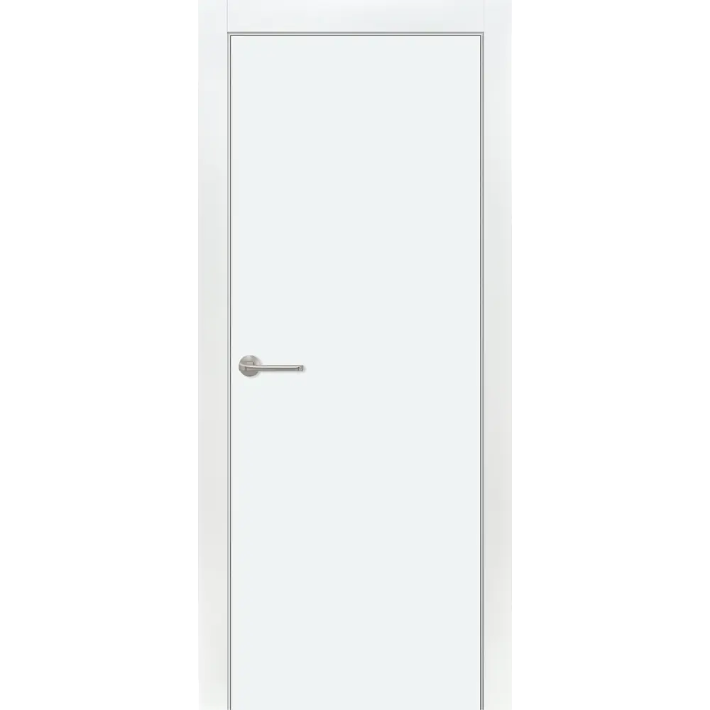 Комплект двери глухая 90x200 см финиш-бумага цвет белый с добором 200 мм ПРИНЦИП STLM-2209660