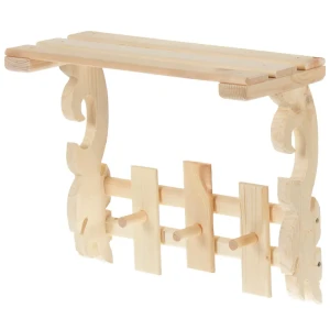 Полка для ванной комнаты с 3 крючками