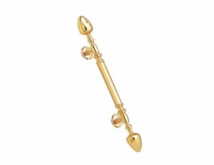 0N4483.000.30 Набор дверных ручек 700мм на розетках Античная латунь