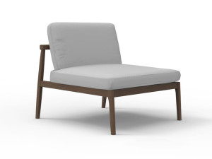 Одиночный модуль для садового дивана в iroko