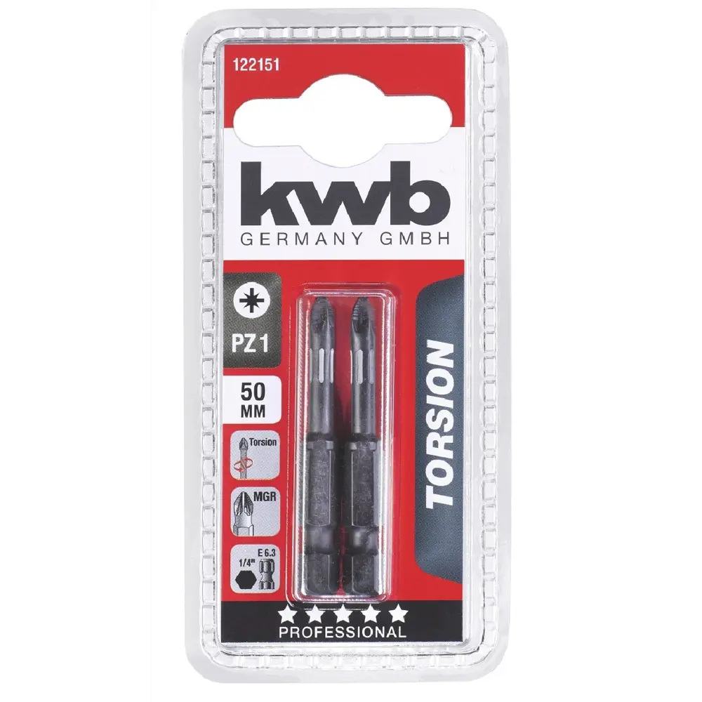 Бита KWB 122151 PZ1x50 мм, 2 шт Santreyd STLM-2053727 - Вид №1