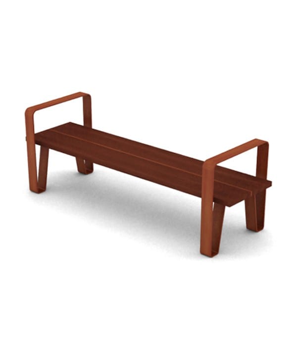 Стальная и деревянная скамья без спинки LAB23 COURT ARCH-00068054 - Вид №17