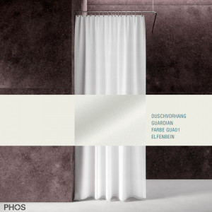 DV-GCS200-230-GUA01 Занавеска для душа Guardian, длина 200 см, ширина 230 см. слоновая кость PHOS