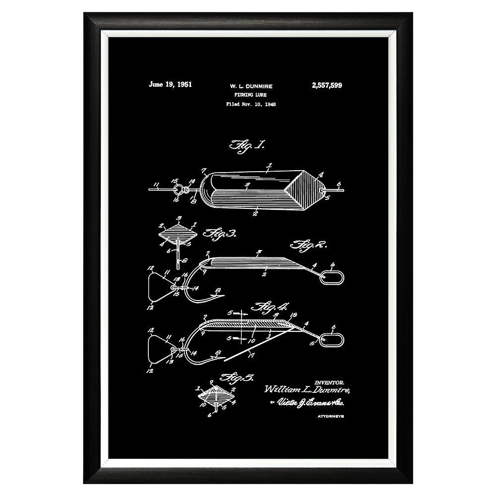 896519425_1818 Арт-постер «Патент на рыболовные снасти» Object Desire 
