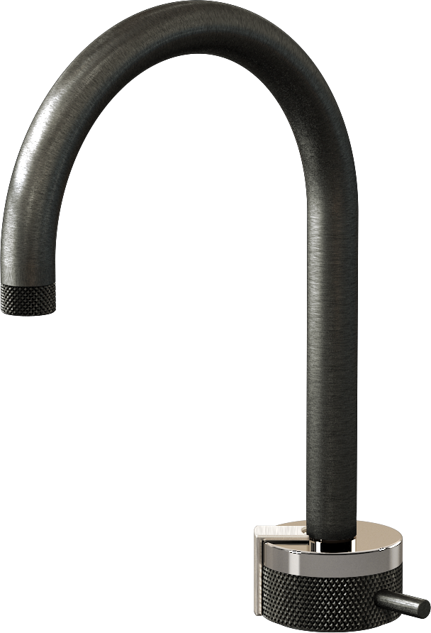 E-11502-R1PN-L2BNi-BOX Однорычажный прогрессивный смеситель для раковины - излив 16см GRAFF MOD+