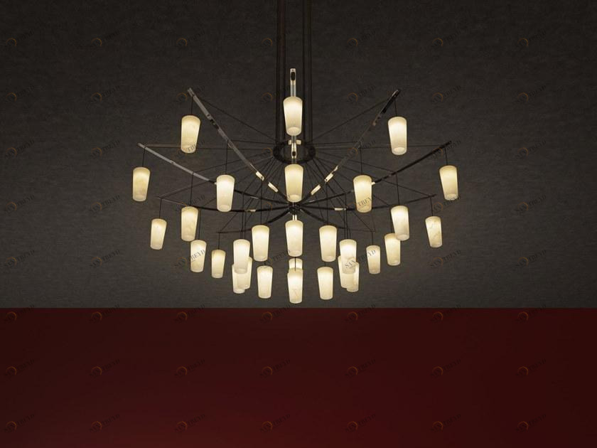 Grok Светодиодный подвесной светильник из алебастра Catenaria sun-id-1496824