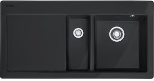 124.0335.868 Best, серия mythos, керамика, мойка mtk 651-100, установка сверху, вентиль-автомат, чаша справа, оникс Franke Franke Mythos