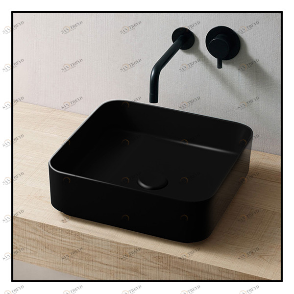 SHCOLAQ40N Накладная раковина на столешницу  квадратная Ceramica Cielo 