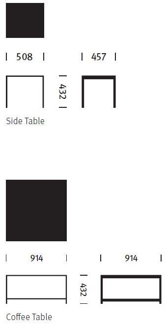 Herman Miller Квадратный стеклянный журнальный столик H frame sun-id-1464712 - Вид №1