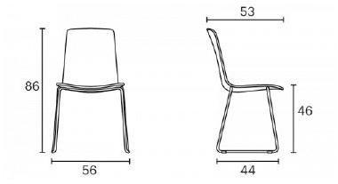 ENEA Санный стул из полипропилена Lottus high sun-id-1489449 - Вид №4