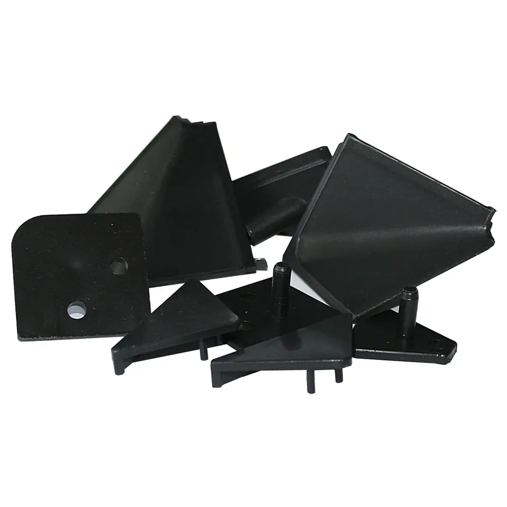 Заглушки к плинтусу ПВХ цвет чёрный 6 шт Santreyd STLM-2138633 - Вид №1