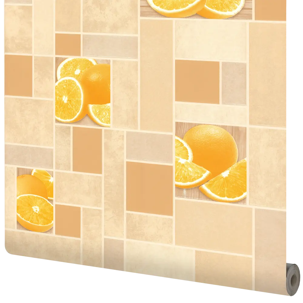 Обои виниловые Аспект Ру Цитрус оранжевые 0.53 м 10103-23 STLM-2100999