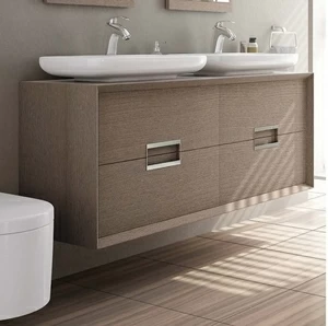 Avila Dos Тумба подвесная 150 см с раковинами NOVA Color R5 NOVUS Trendy