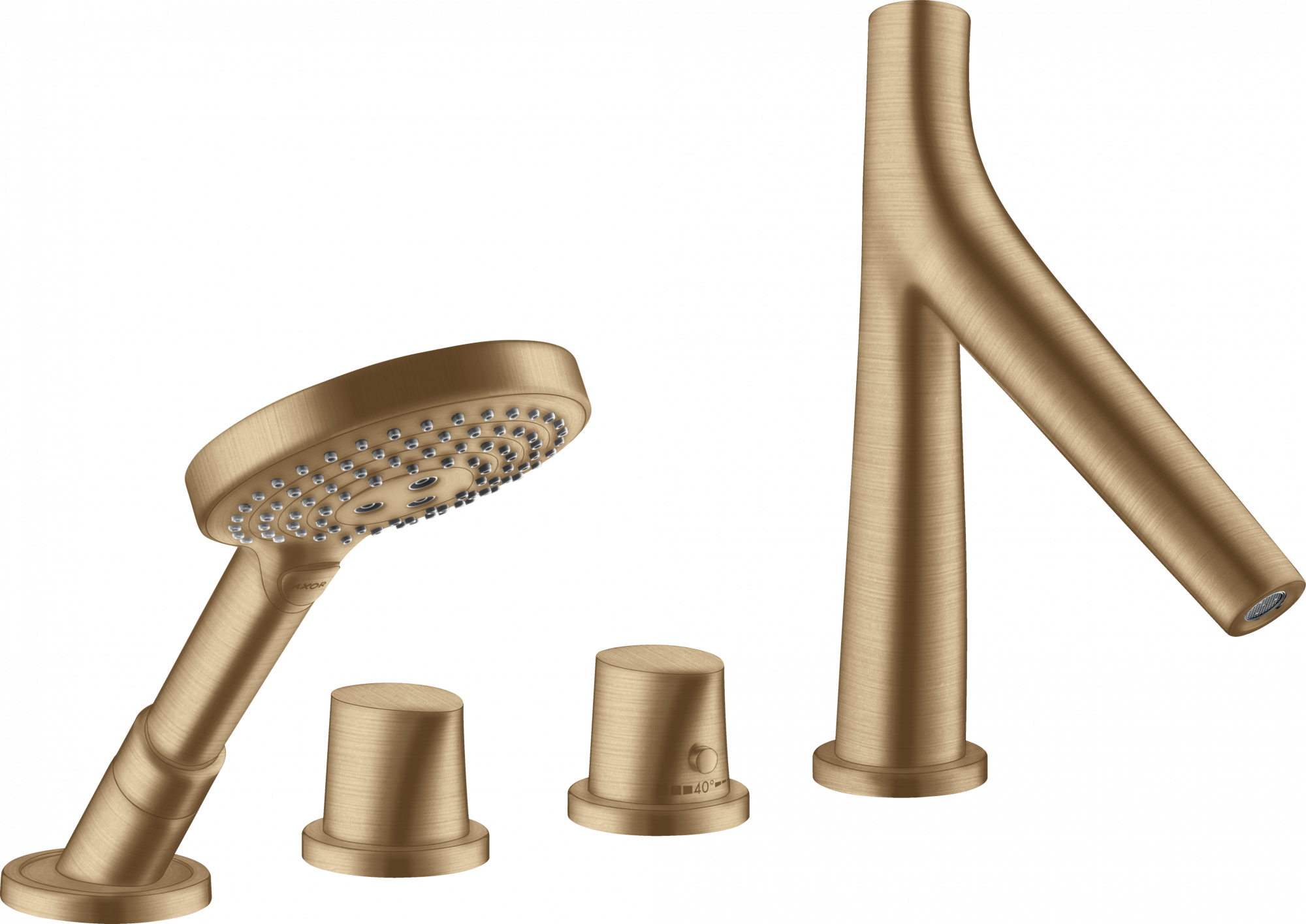 12425140 Термостатический смеситель для ванны на 4 отверстия AXOR STARCK ORGANIC