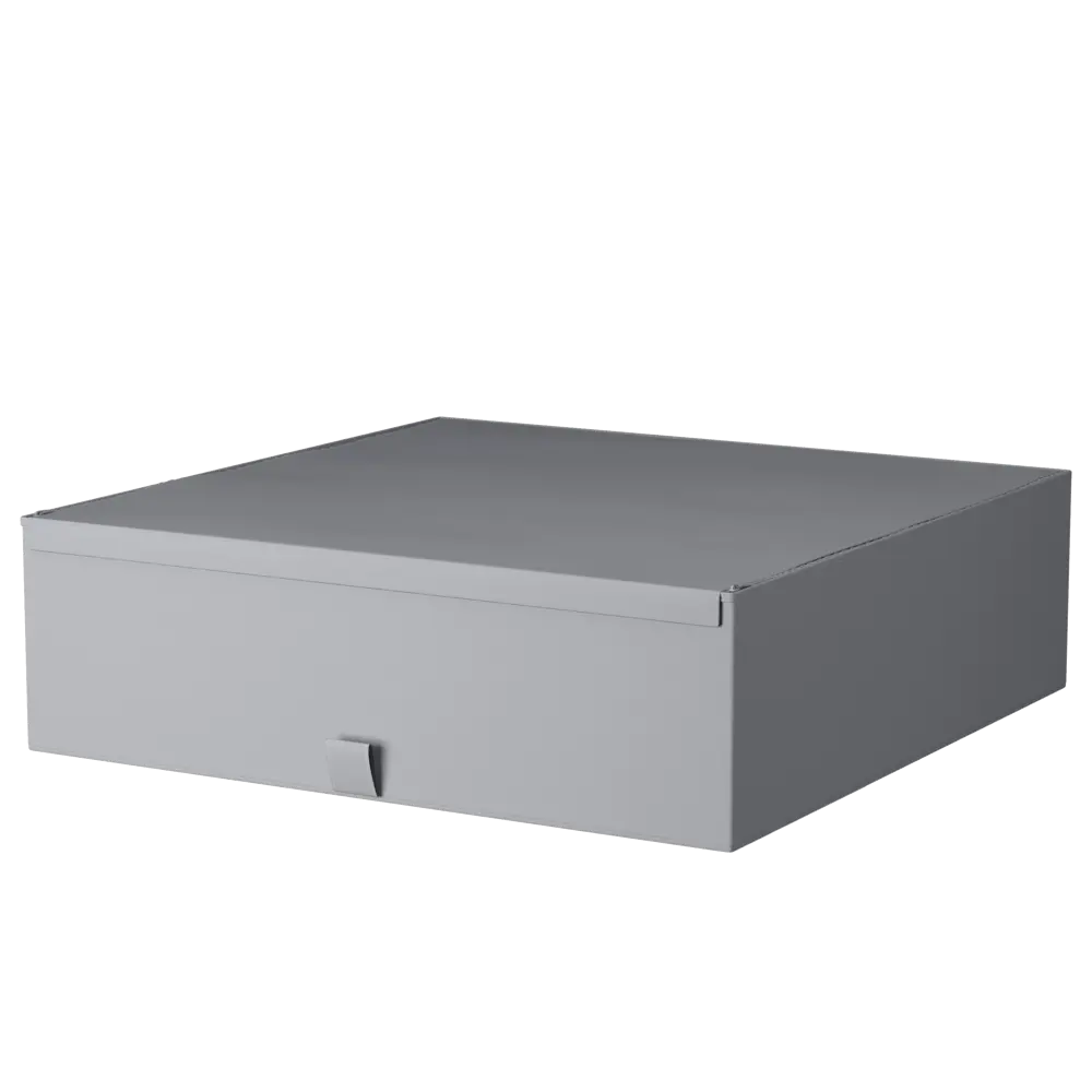 Короб с крышкой Spaceo Granit 3, 560x165x560 мм, 51 л, нетканый, цвет серый Home STLM-2015445