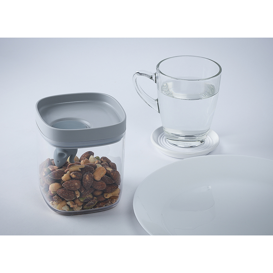 QL10345-CL-GY Контейнер для пищевых продуктов lucky mouse 0,6 л Qualy  - Вид №4