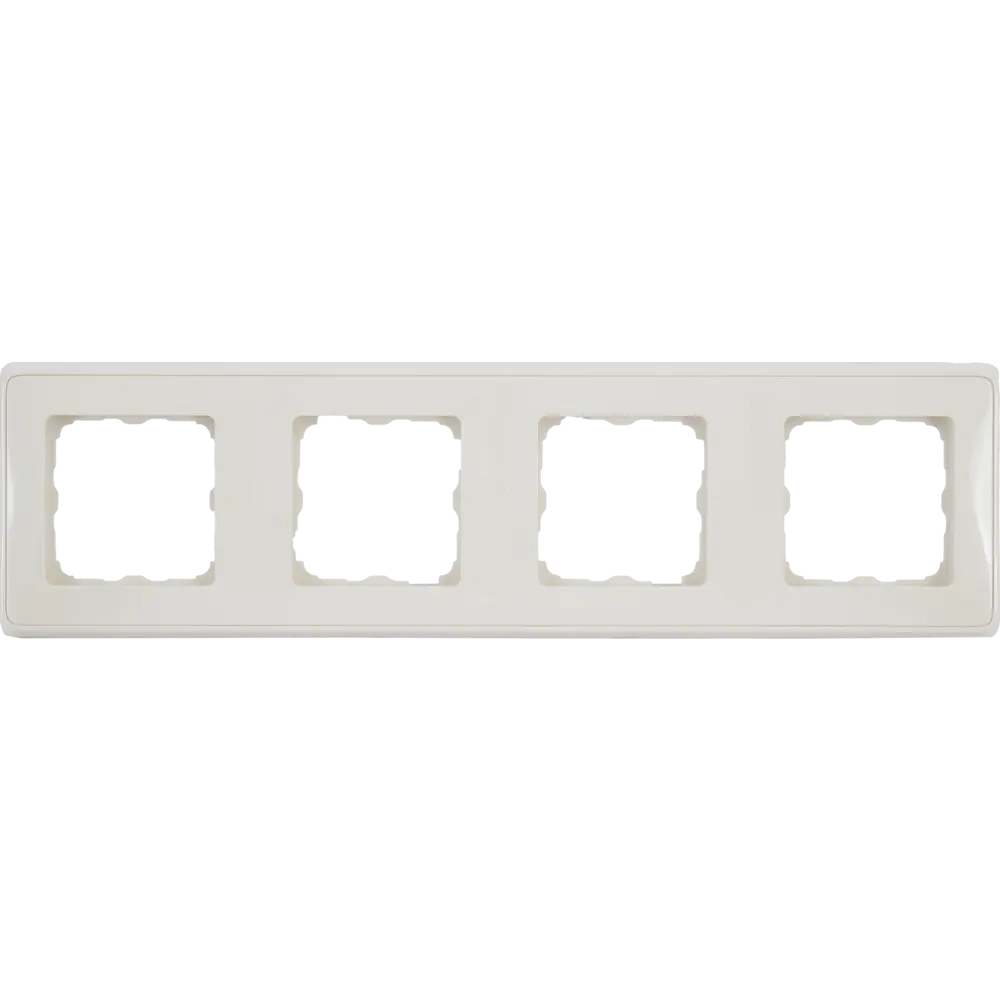 Рамка для розеток и выключателей Legrand Cariva 4 поста, цвет слоновая кость STLM-2049281