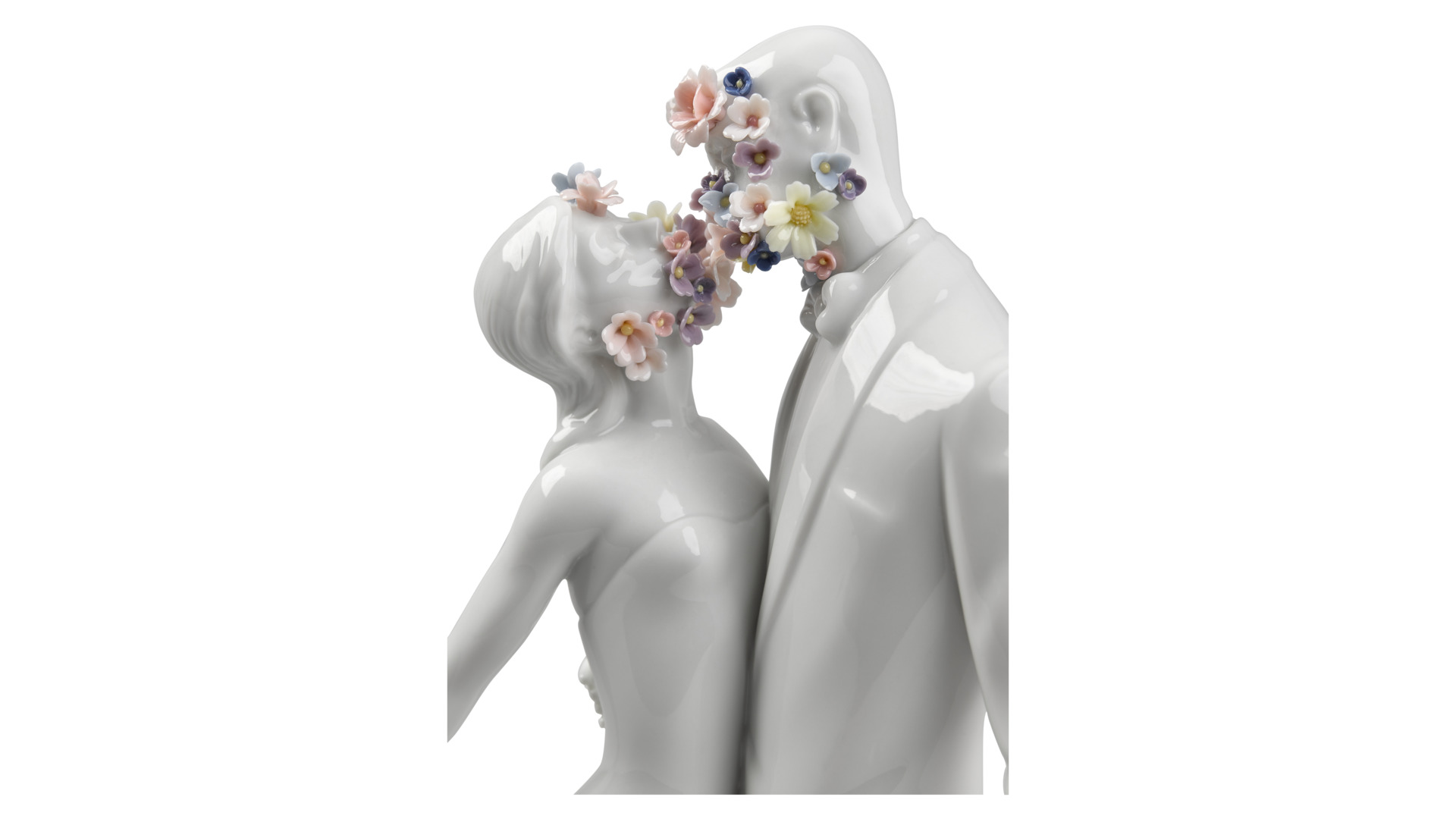 10669114 LLADRO Фигурка Lladro "Любовь I (цветы)" 21х32см Фарфор Lladró  - Вид №1