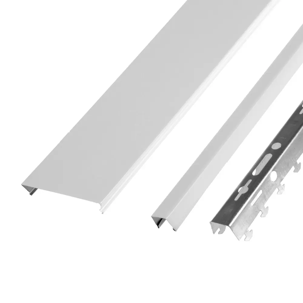 ARTENS Алюминиевый реечный потолок 1.6x1.0 м белый матовый 82902186 STLM-0037726 - Вид №1