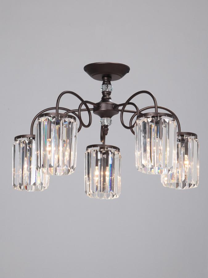 Потолочная люстра Vitaluce V5203-8/5PL VITALUCE ДИЗАЙНЕРСКИЕ 194261 Коричневый  - Вид №1