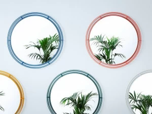 HIRO Настенное зеркало в крашеной железной раме