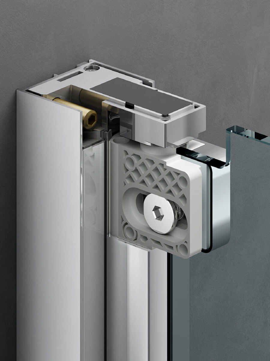 Маятниковая дверь Provex Jolly JT 0070 JT 05 GL для прямоугольной кабины 0070JT05GL - Вид №1