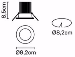 Fabbian Круглый встраиваемый светодиодный точечный светильник sun-id-1472034 - Вид №6