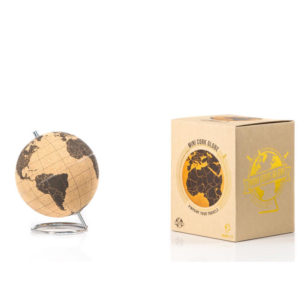 SK CORKGLOBE2 Малый пробковый глобус для путешественников Suck UK  - Вид №2