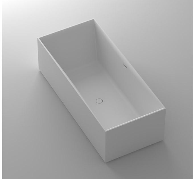 Blu Bathworks® Прямоугольная ванна синего цвета ∙ stone ™ Metrix Bt0203.01 - Вид №2