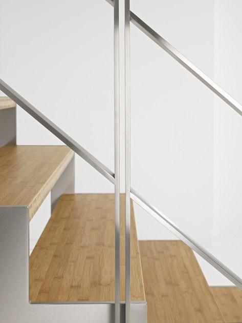 Fontanot П-образная открытая лестница из стали и дерева Lafont sun-id-1441708 - Вид №7