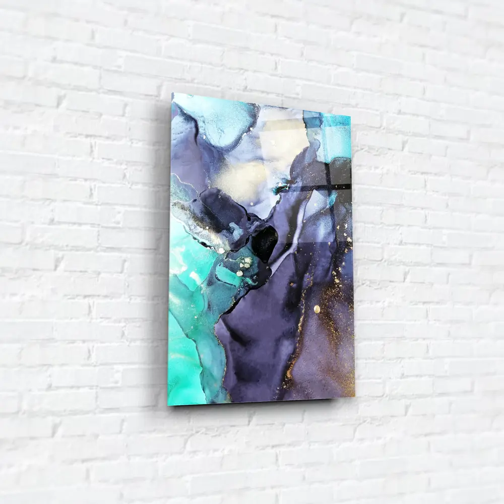 Картина на стекле «Бирюзовый акрил 3» 40x60 см 82977333 STLM-2083520 ARTABOSKO  - Вид №3