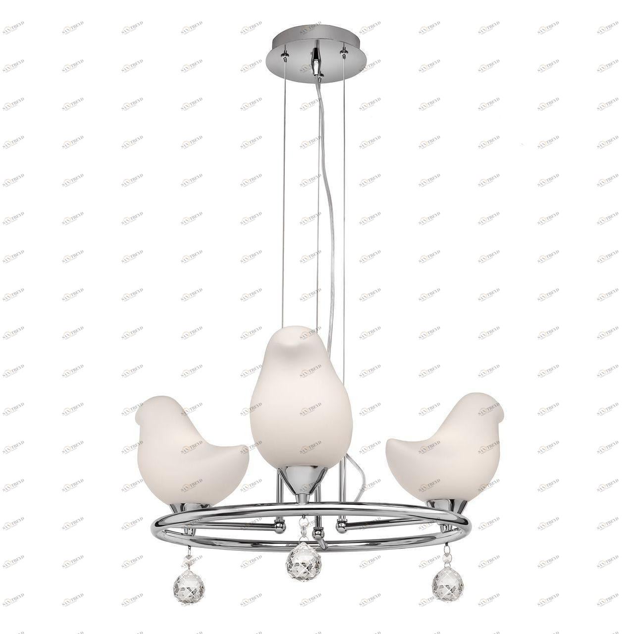 Подвесная люстра Silver Light Phenix 717.54.3 SILVER LIGHT ДИЗАЙНЕРСКИЕ, PHENIX 186005 Белый 