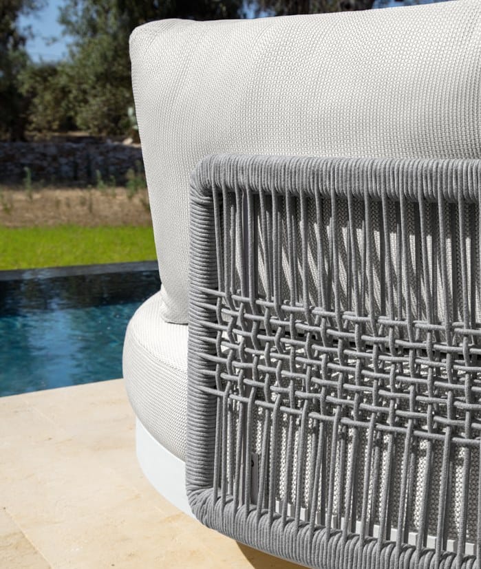 Круглая Садовая кровать из ткани с веревочной спинкой Talenti Slam / Rope ARCH-00080111 - Вид №3