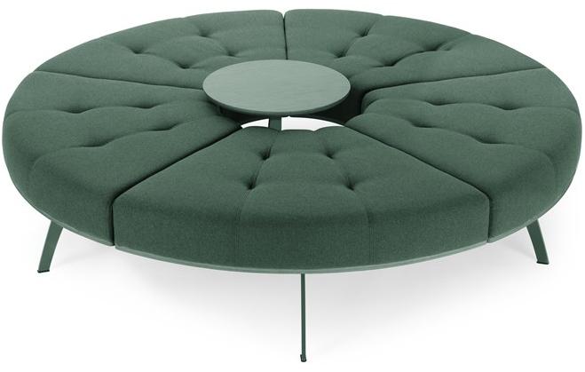 True Design Круглая скамейка из ткани Millepiedi Mp 5p0r - Вид №2