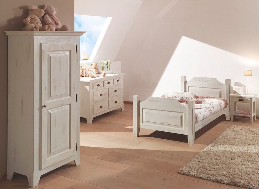 Комод белый с 5 ящиками состаренный 32 Solea VAVI КОМОД SOLEA 132582 Белый  - Вид №2