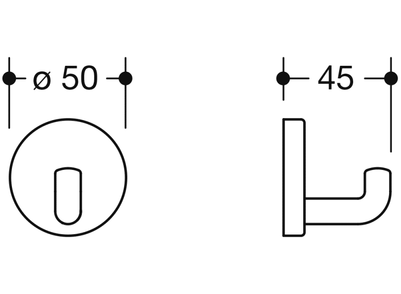 800.90.03091 одиночный крючок HEWI System 111 | Polyamid  - Вид №13