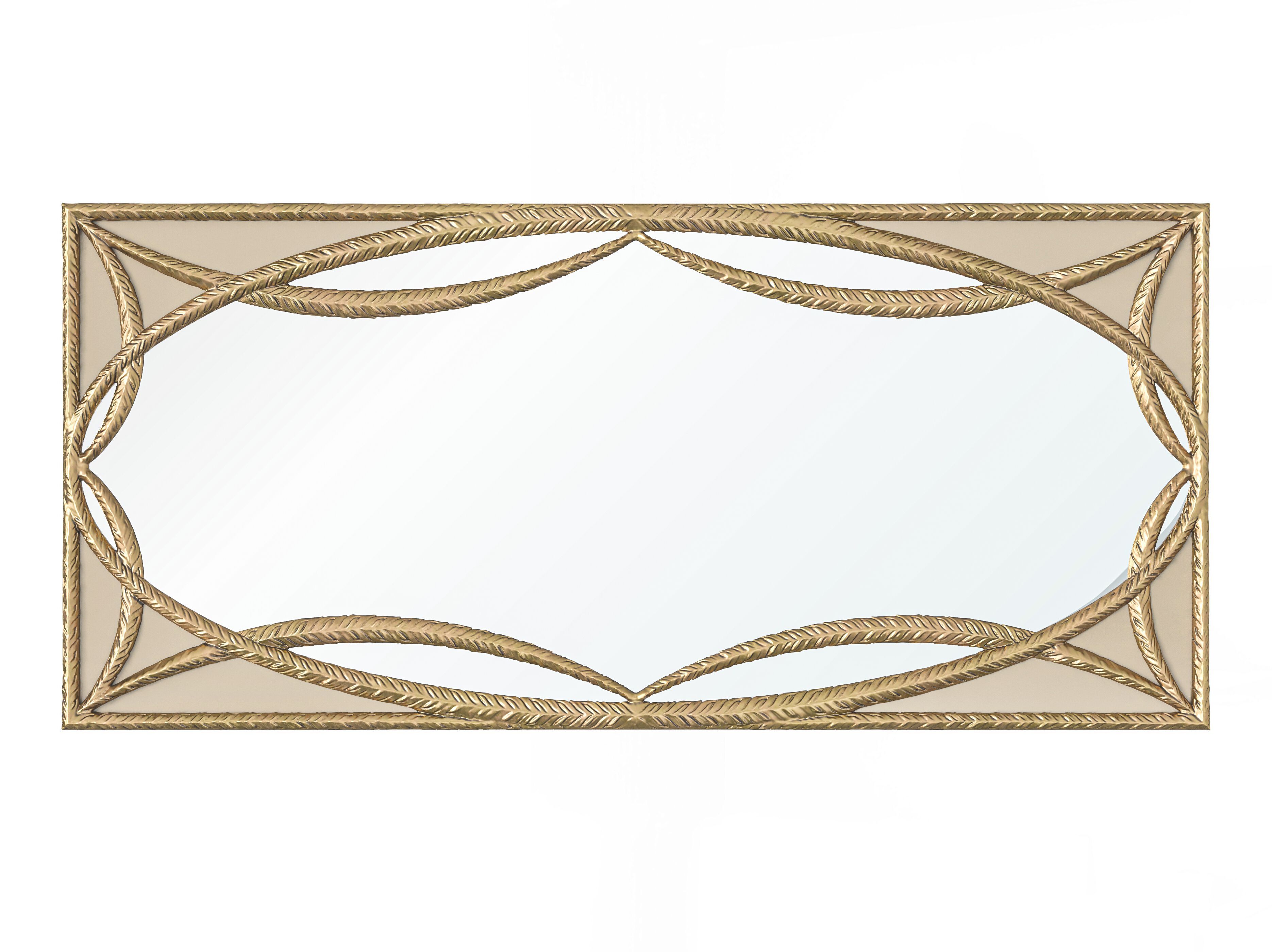 Прямоугольное зеркало с рамой стены Modenese Luxury Interiors URBAN CHIC ARCH-00078005